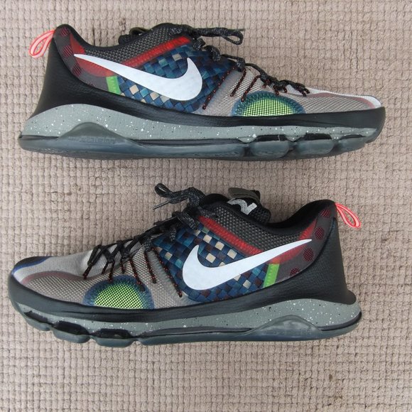 nike zoom kevin durant KD8 VIII SE what the multicolor basketball shoes size 11 main image 6